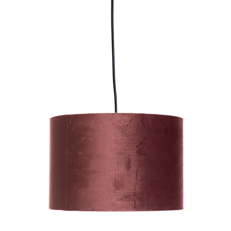 Moderne hanglamp roze met goud 30