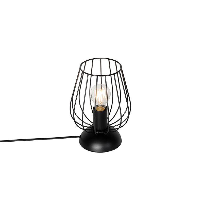 Moderní stolní lampa černá