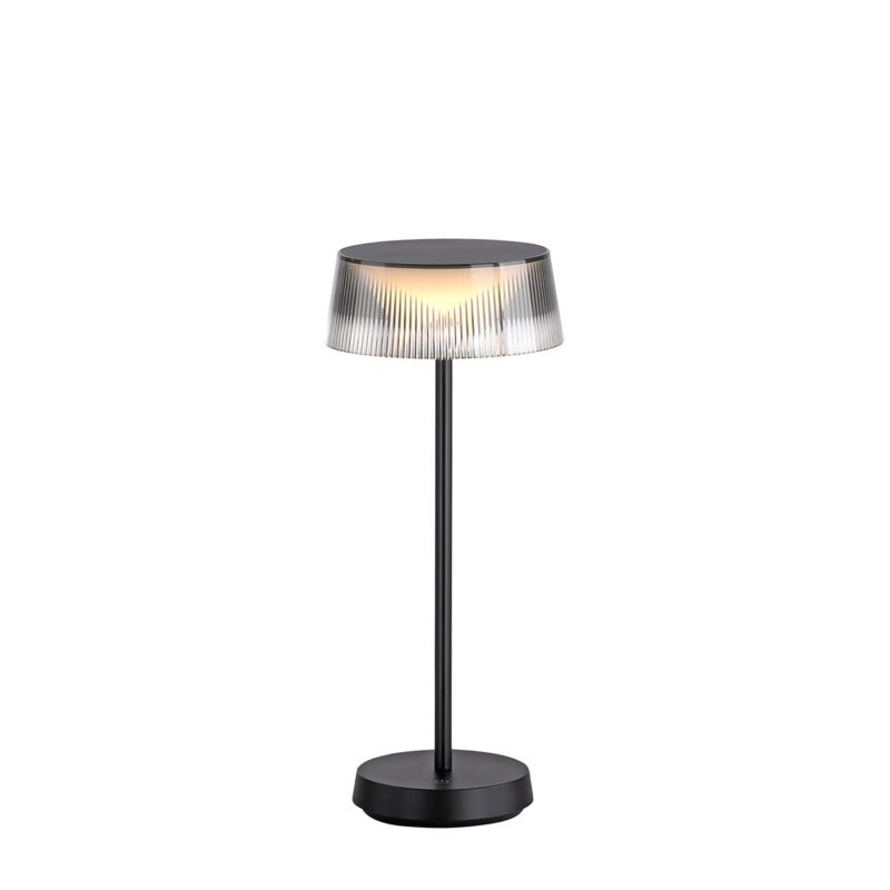 Venkovní stolní lampa černá včetně LED s