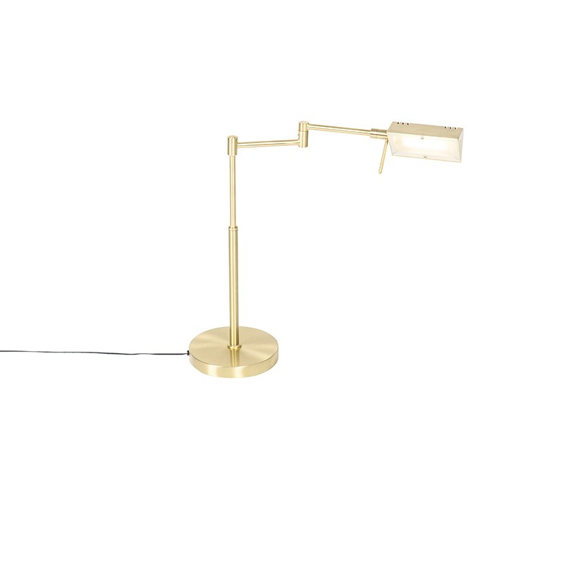 Designová stolní lampa zlatá vč. LED s dotykovým