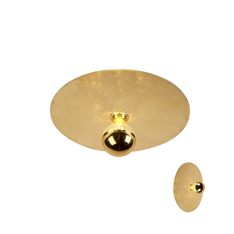 Moderní stropní lampa zlatá 40cm