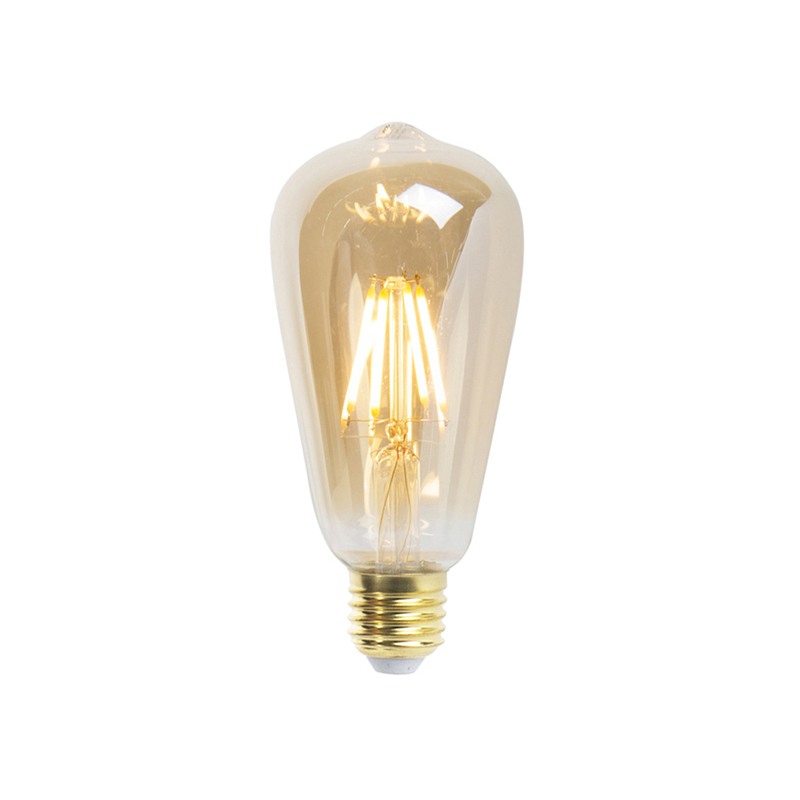 E27 stmívatelná LED žárovka ST64 goldline 5W 380