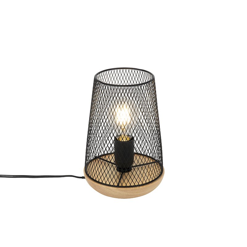 Designová stolní lampa černá se