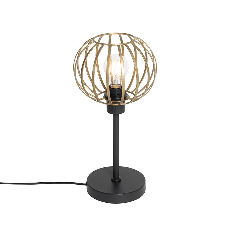 Designová stolní lampa mosaz