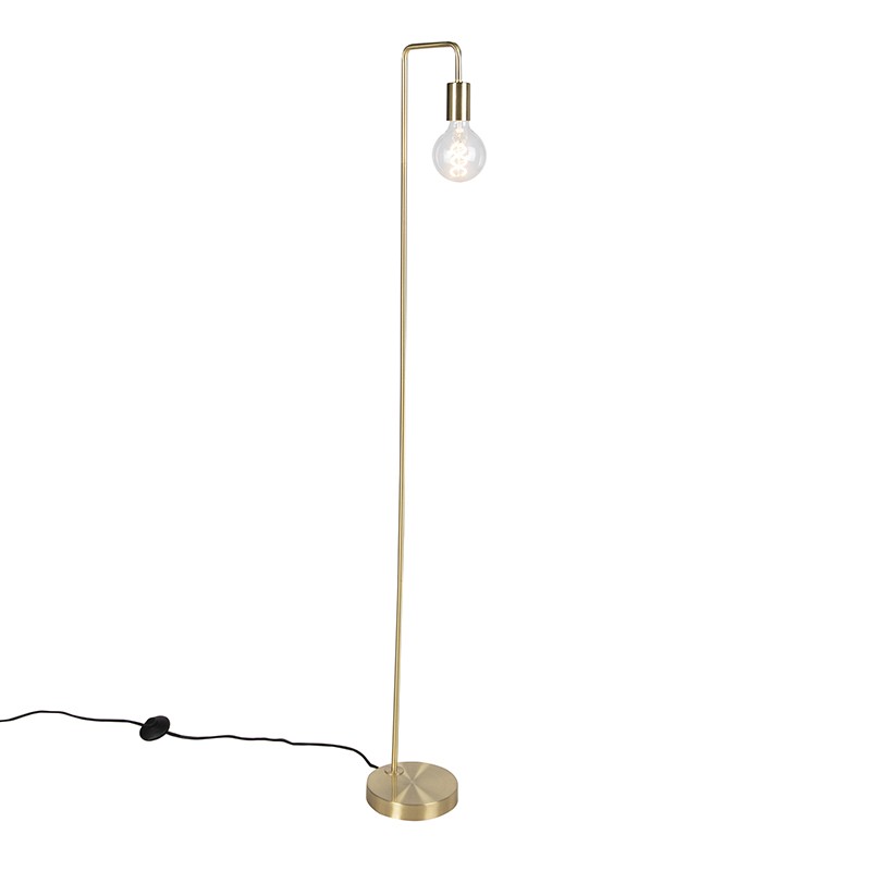 Moderní mosazná stojací lampa -