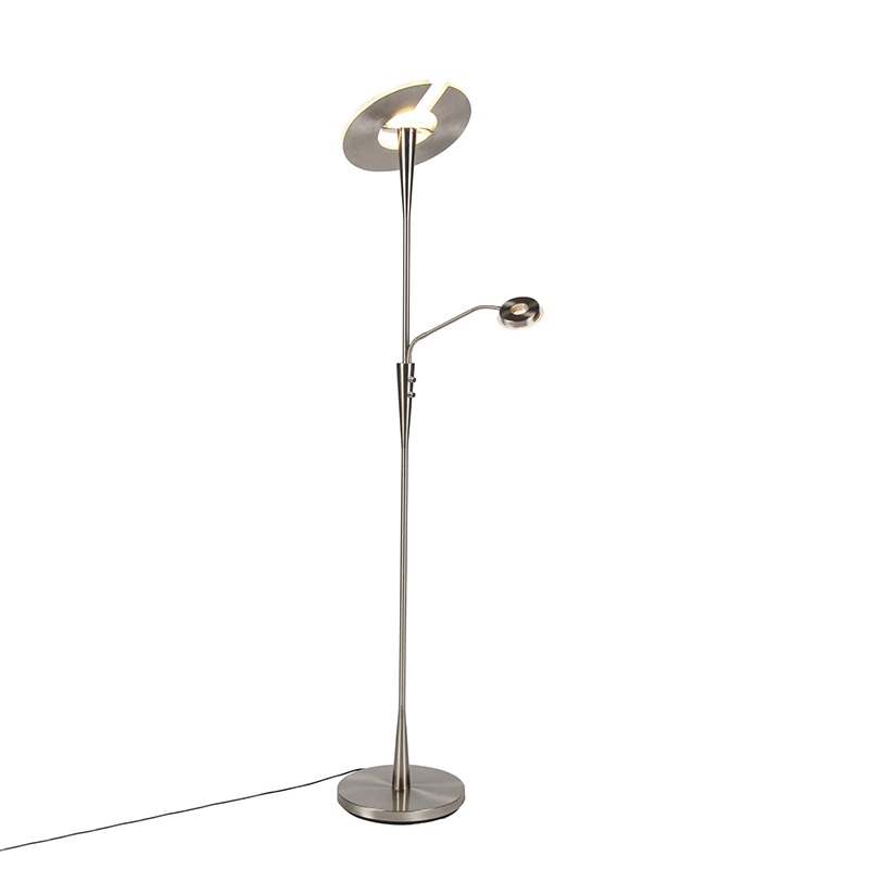 Moderní stojací lampa z oceli včetně LED