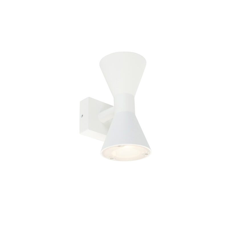 Moderní nástěnné svítidlo bílé 2-světlo