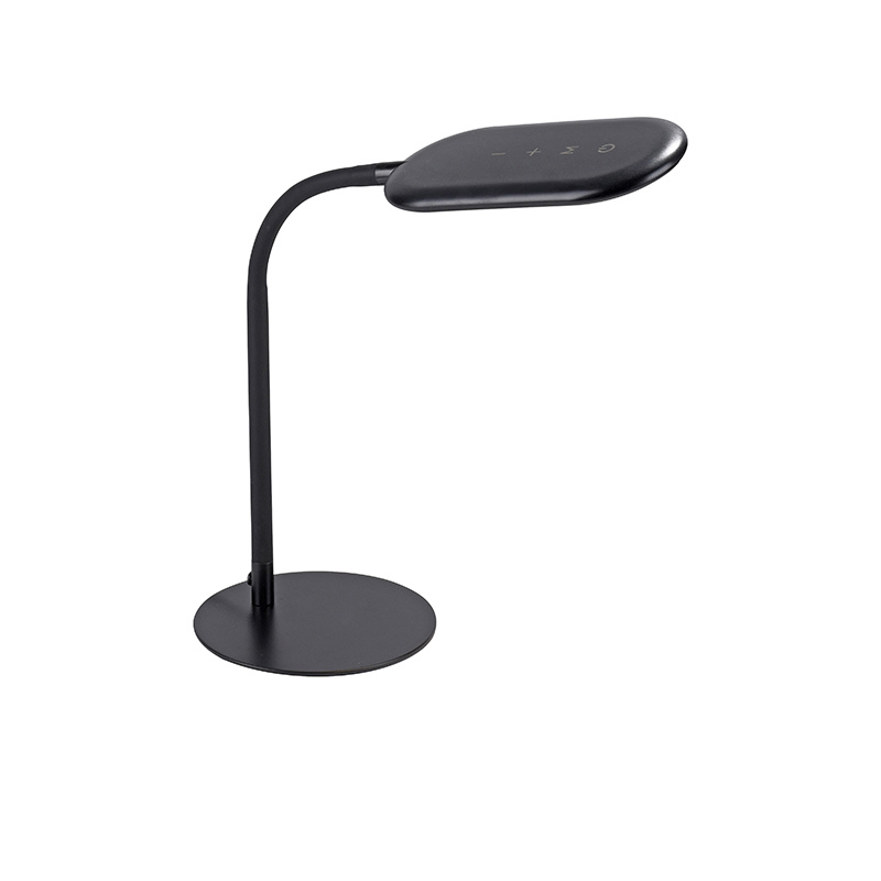 Moderní stolní lampa černá stmívatelná včetně