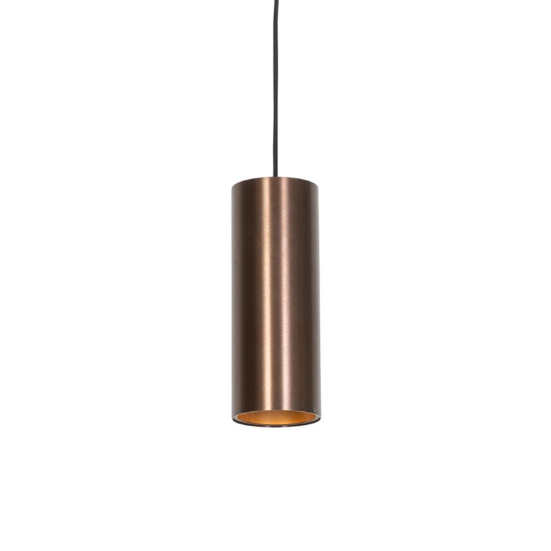 Designová závěsná lampa tmavě bronzová