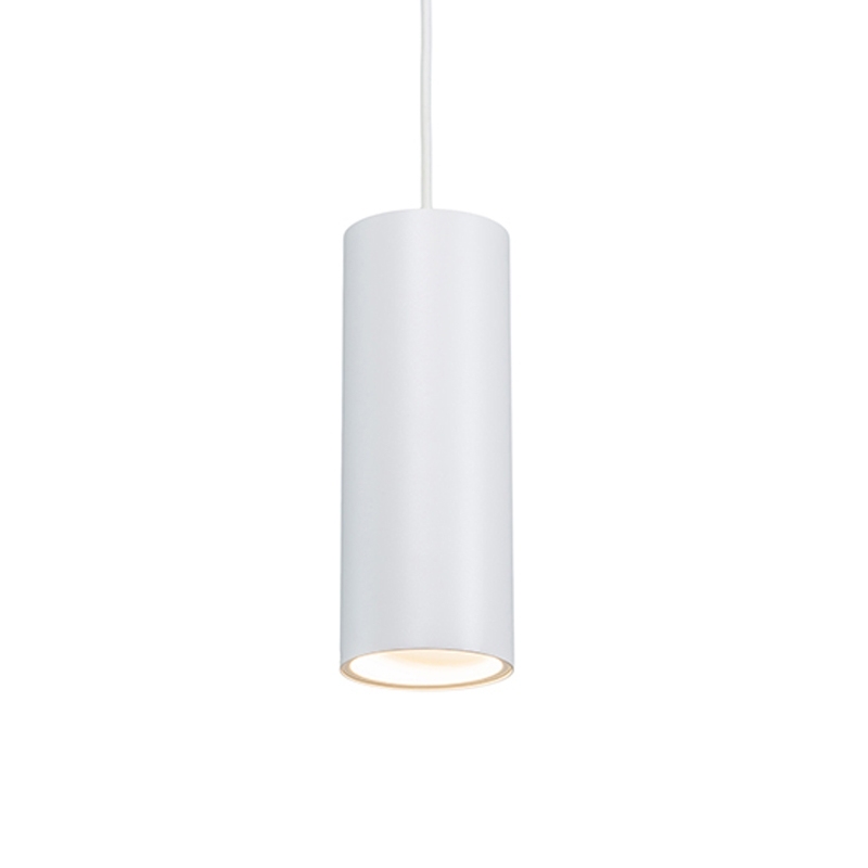 Designová závěsná lampa bílá