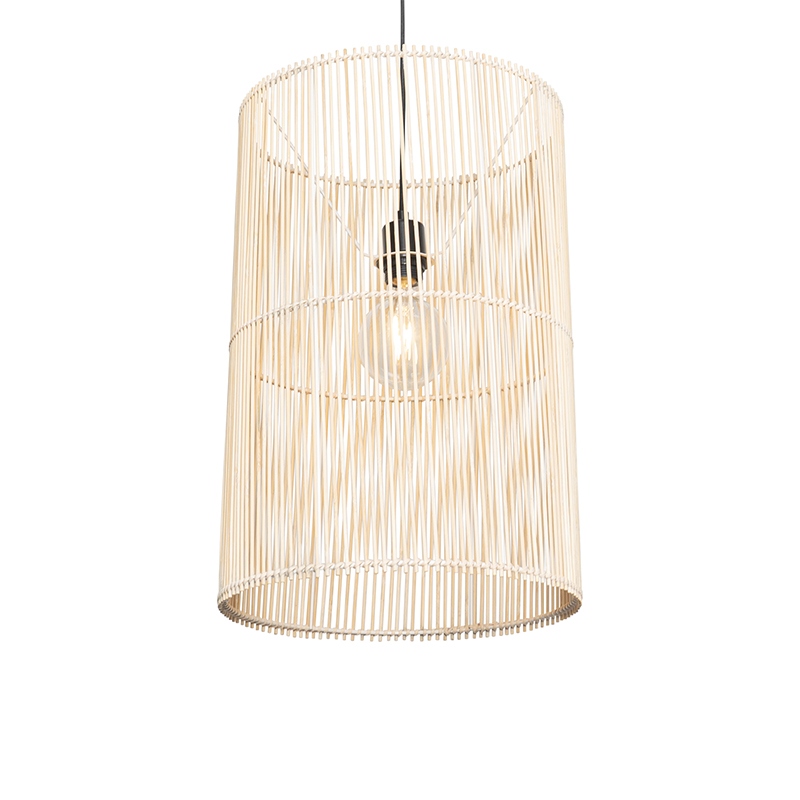 Skandinávská závěsná lampa bambus -