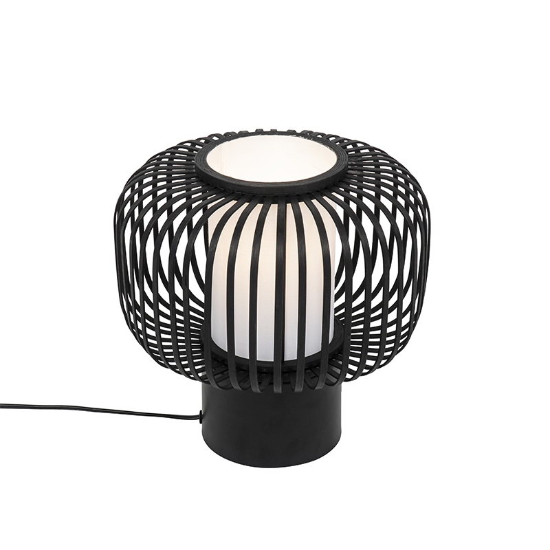 Moderní stolní lampa černá s