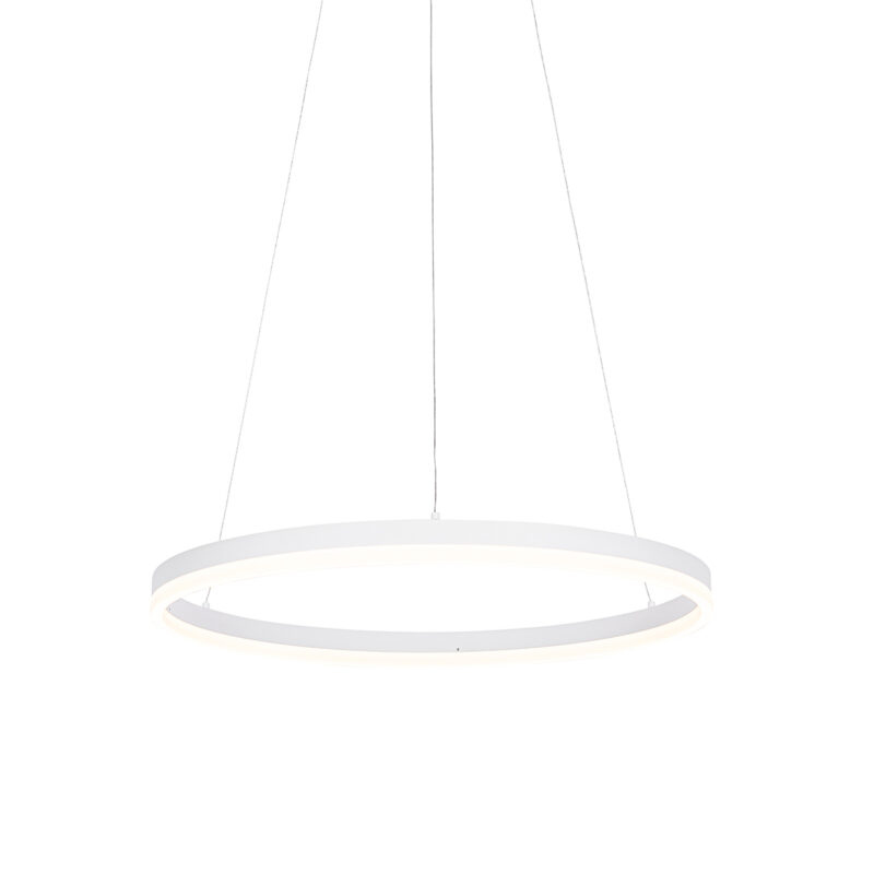 Designové závěsné svítidlo bílé 60 cm včetně LED