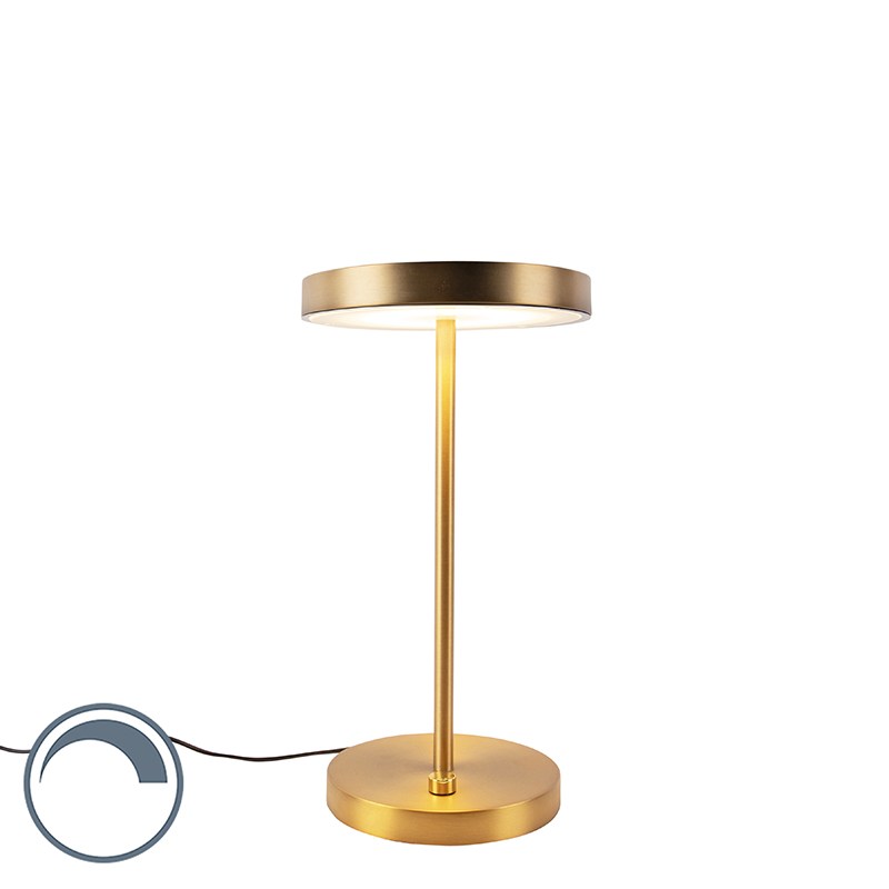 Moderní stolní lampa bronzová vč.