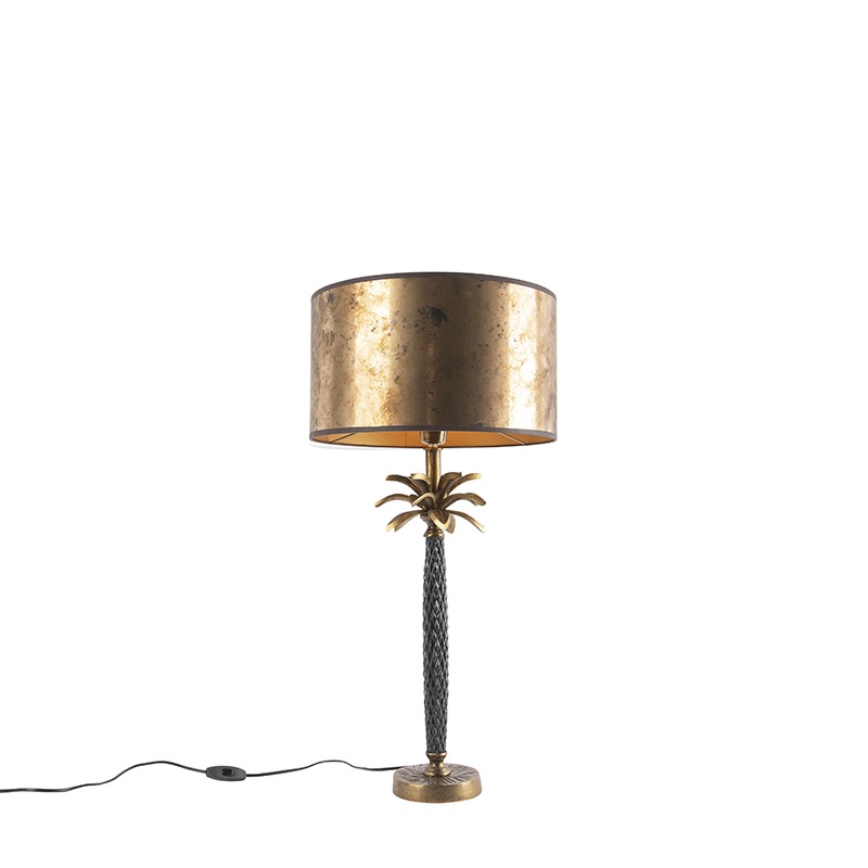 Art Deco stolní lampa bronzová s bronzovým