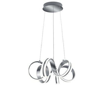 Designová závěsná lampa ocelová 3stupňová stmívatelná