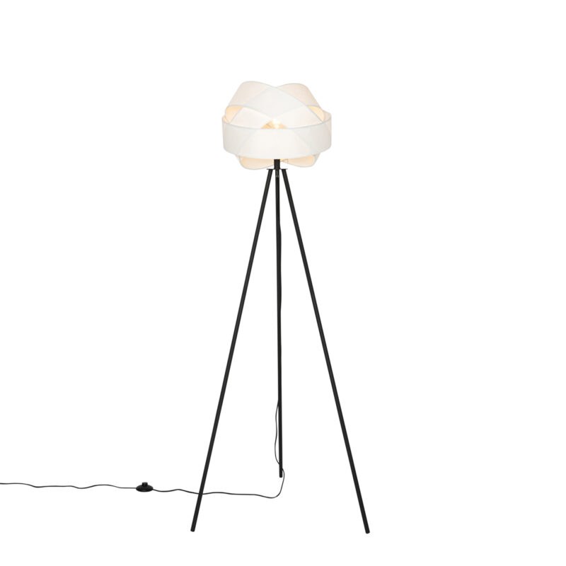 Moderní stojací lampa bílá