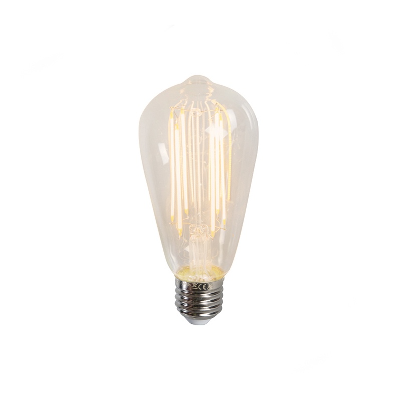 E27 LED dlouhá rustikální lampa ST64