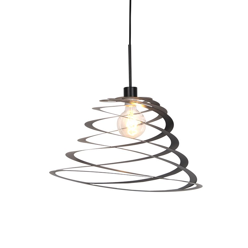 Designová závěsná lampa se spirálovým stínidlem 20 cm -