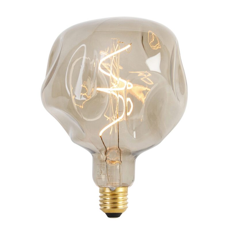 E27 stmívatelná LED lampa G125 bronzová