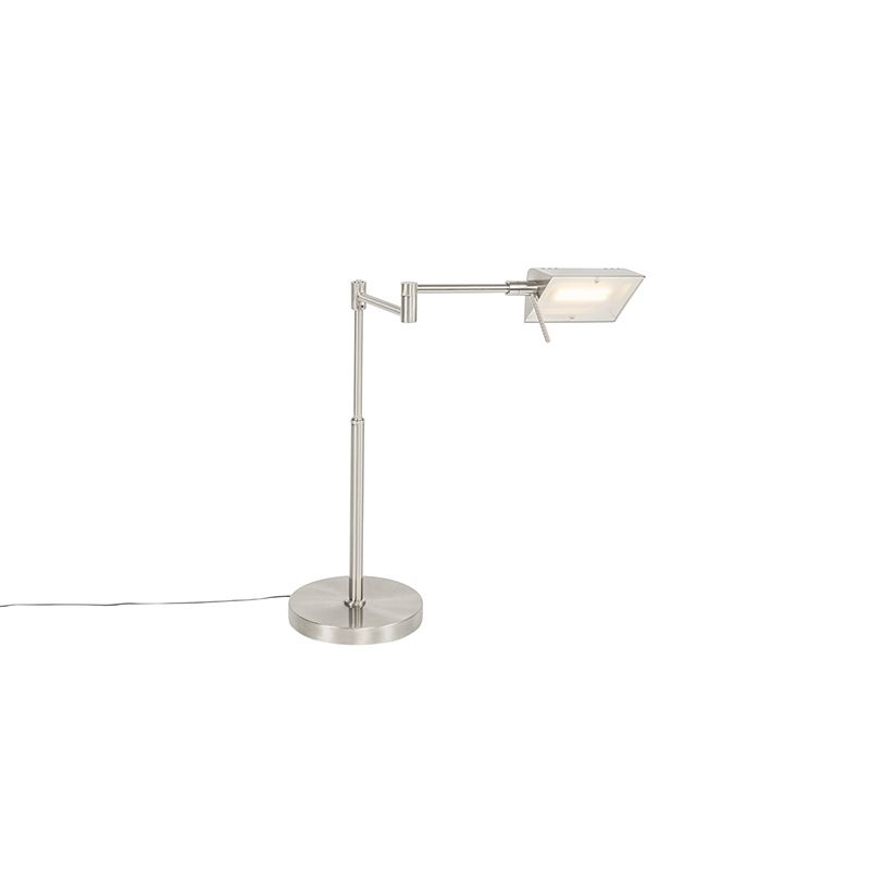 Designová stolní lampa z oceli včetně LED