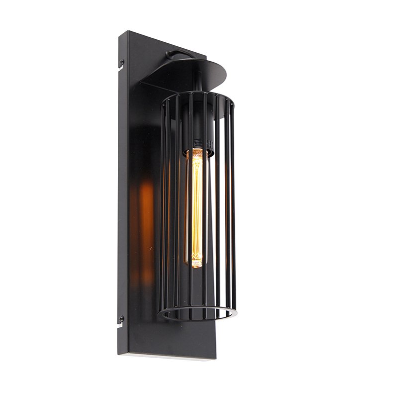 Moderní nástěnná lampa černá -