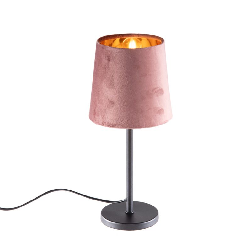 Moderne tafellamp roze E27