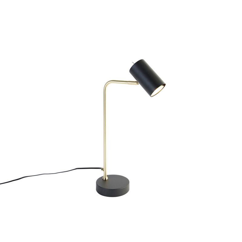 Moderní stolní lampa černá se