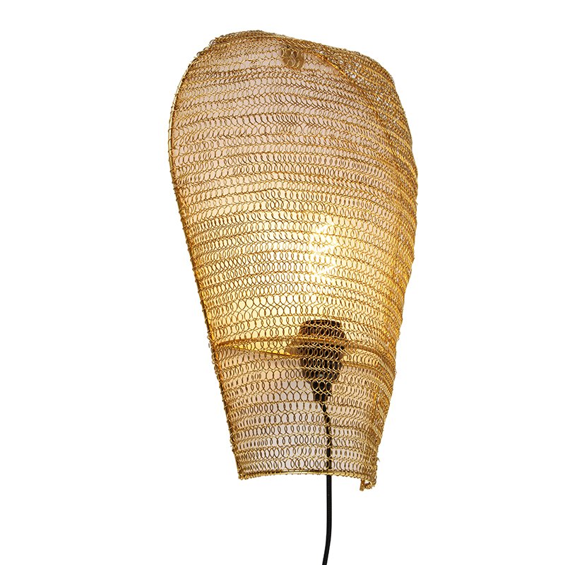 Orientální nástěnná lampa zlatá 45