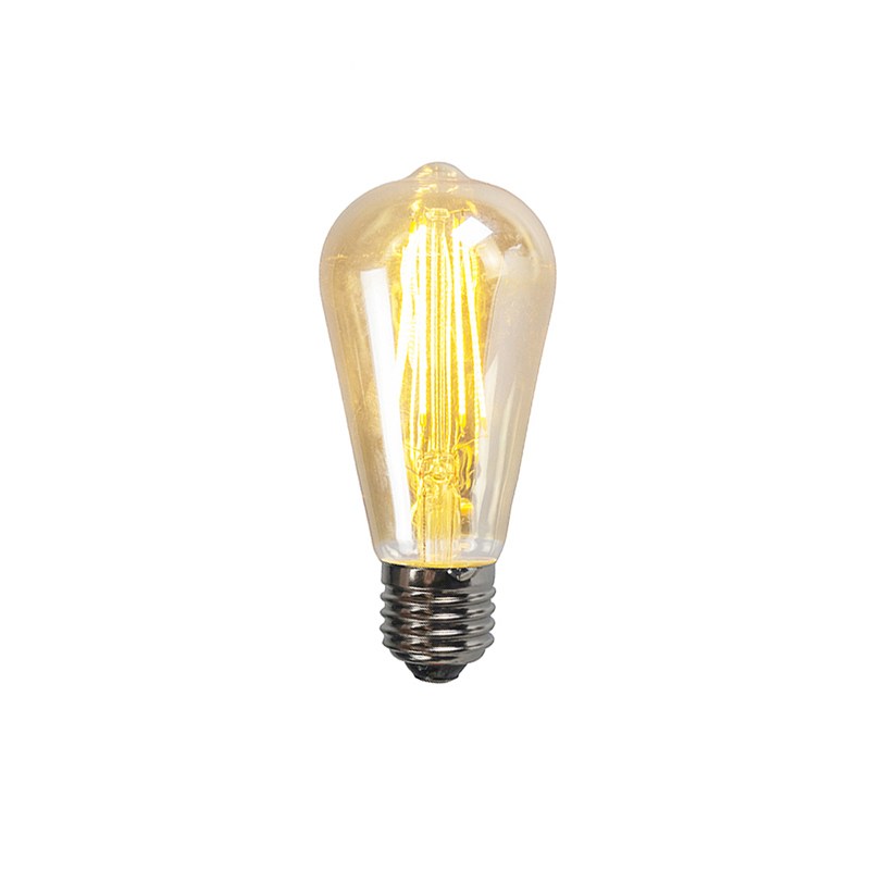 E27 stmívatelná LED lampa ST64 zlatá