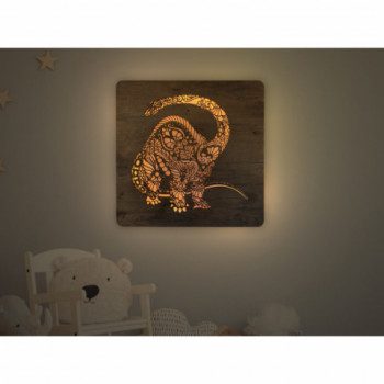 Li-Go "Brontosaurus" světelný obraz s baterií 62x62cm