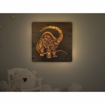 Li-Go "Brontosaurus" světelný obraz 62x62cm