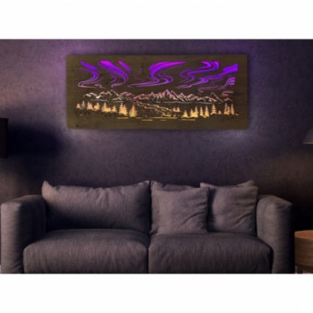 Li-Go "Polární záře" světelný RGBW obraz 120x50cm