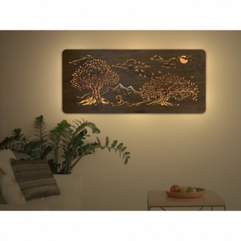 Li-Go "Tři duby" světelný obraz 110x50cm