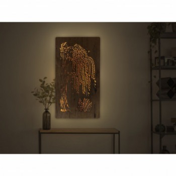 Li-Go "Vrba" světelný obraz s baterií 55x100cm