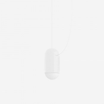 Závěsné svítidlo CAPSULE 1x60(46)W E27 sklo bílá