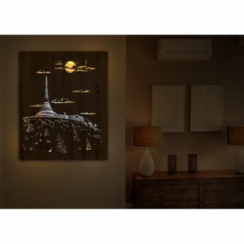 Li-Go "Ještěd" světelný obraz 90x110cm