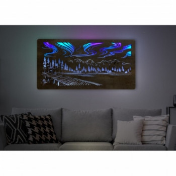 Li-Go "Polární záře" světelný RGBW obraz 120x60cm