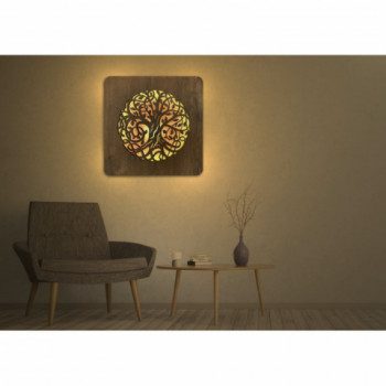 Li-Go "Strom života" světelný obraz 62x62cm