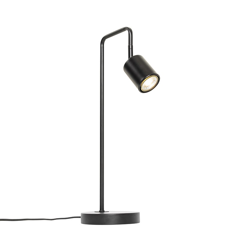Moderní stolní lampa černá nastavitelná