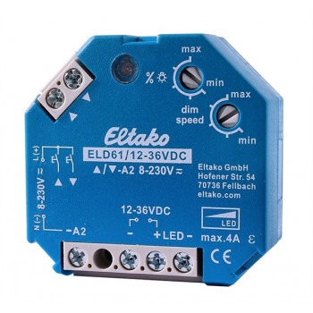 Eltako řídící jednotka Eltako LED-stmívací spínač ELD61/12-36V 8-230V AC