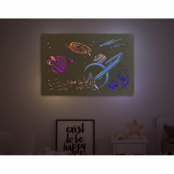 Li-Go "Vesmír" světelný obraz RGB s baterií 90x60cm