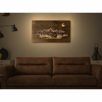 Li-Go "Hory" světelný obraz 80x45cm
