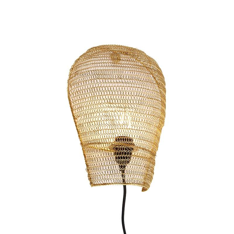 Orientální nástěnná lampa zlatá 35
