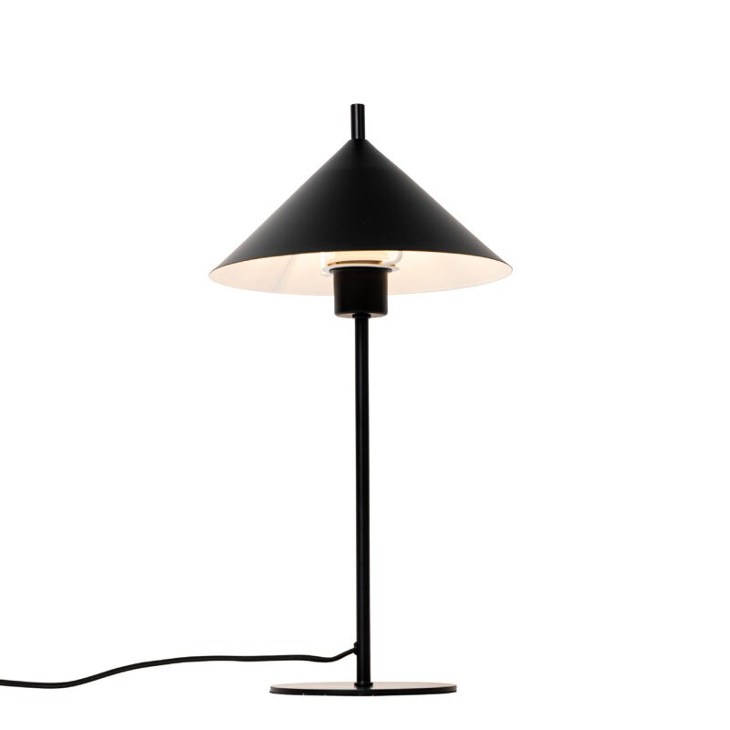 Designová stolní lampa černá