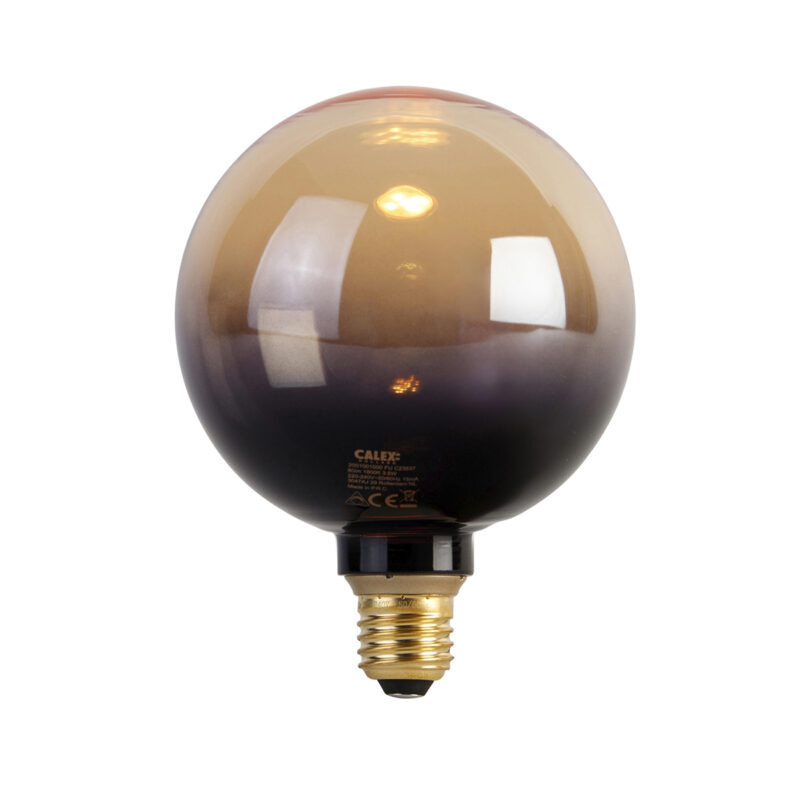 E27 stmívatelná LED lampa G125 černá